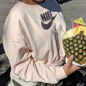 Light pink Rally Crew with zip back